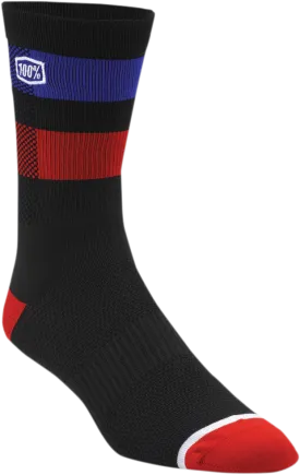 100% Flow Performance Socks - Black - Large/XL 20049-00001