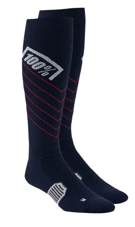 100% Hi-Side Performance Socks - Navy - Small/Medium 20054-00003