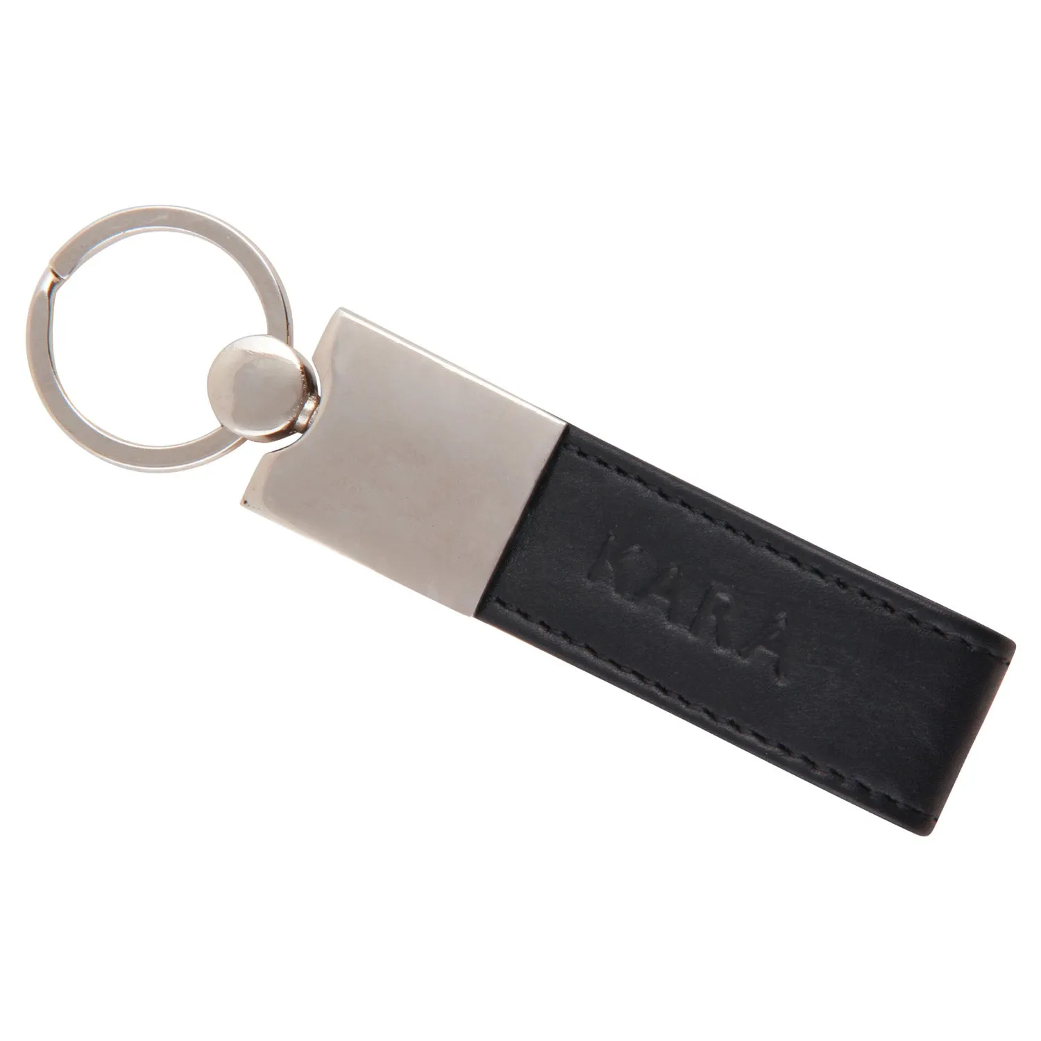 10704 Black Leather Key Chain