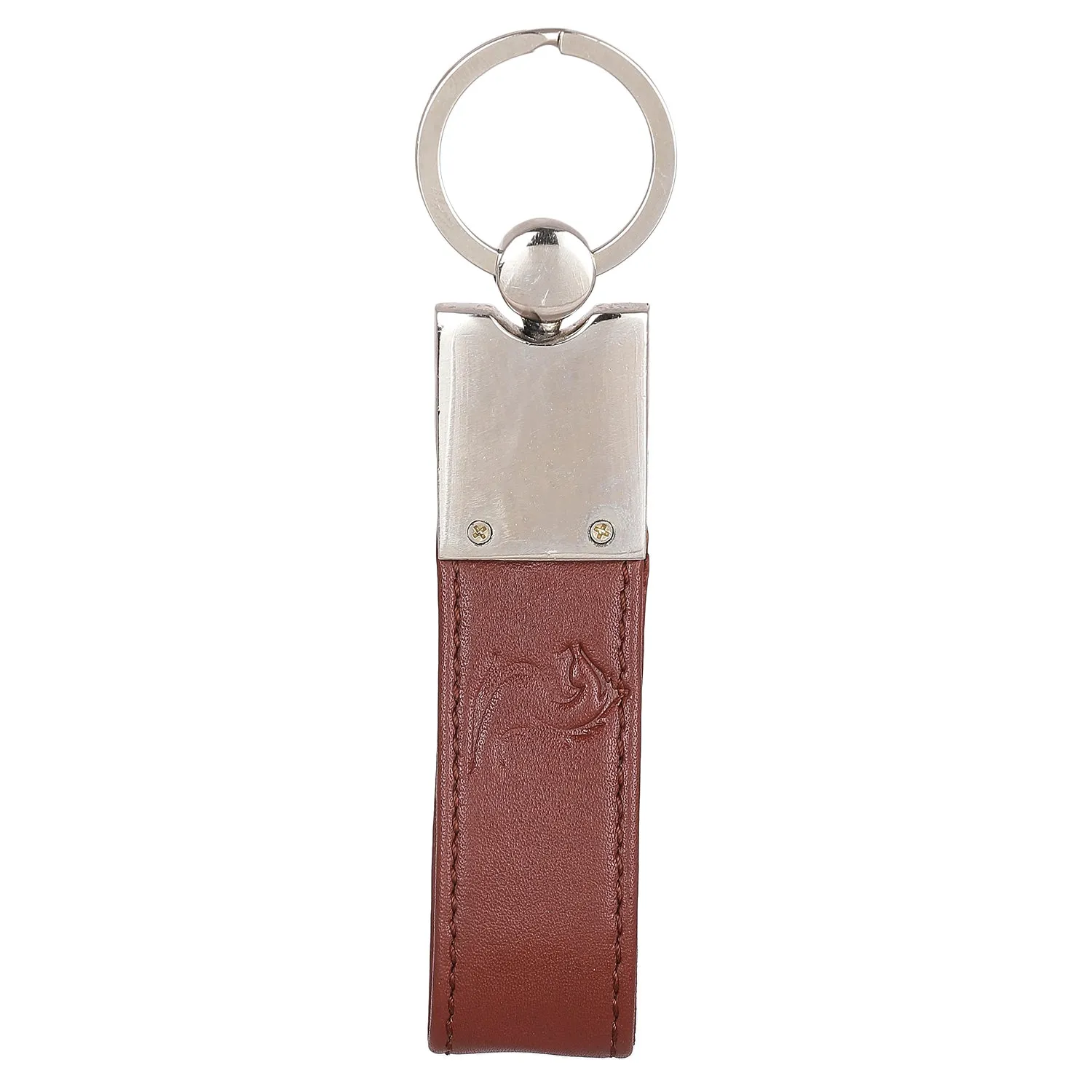 10704 Black Leather Key Chain