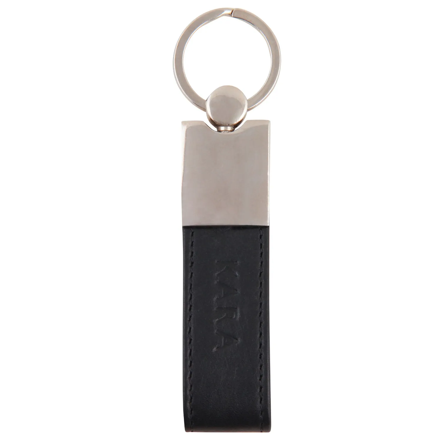 10704 Black Leather Key Chain