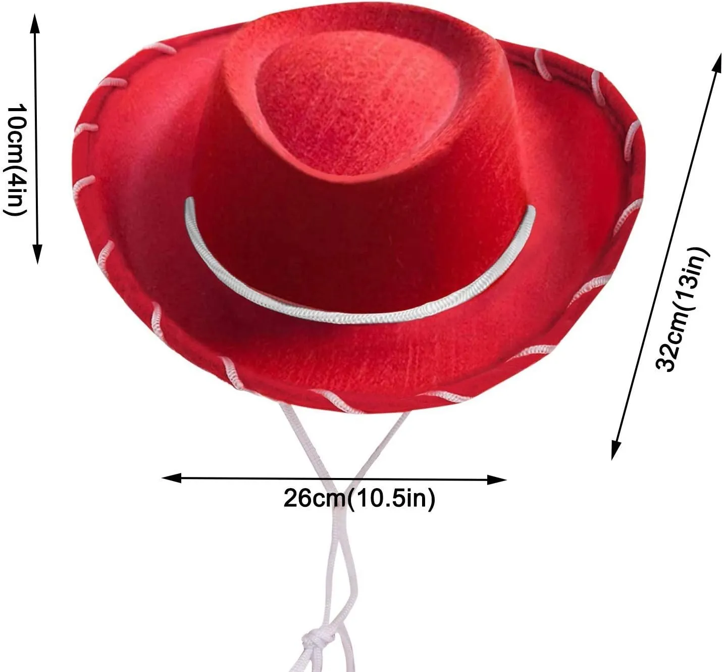 1PC Children's Red Cowboy Hat for Holiday Dress-up Decorations Party Prop Baseball Caps Cowboy Hats Fashion Hats for Kids