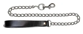 4Mm Thick Very HeavyChain Leash
6" Heavy Genuine Leather Handle
3" Trigger Clasp