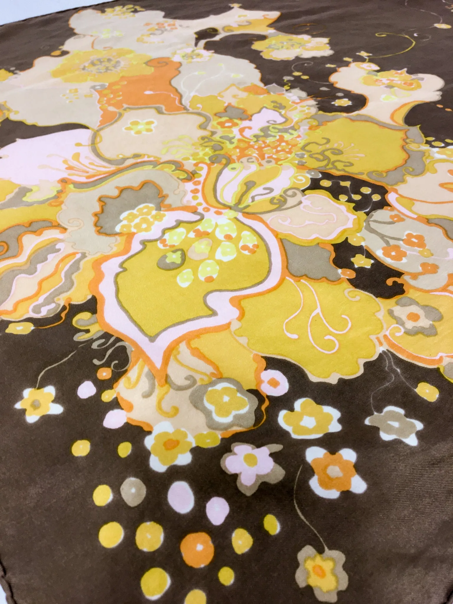 70s vintage Christian DIOR silk scarf 💌 FREE SHIPPING