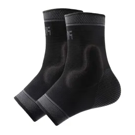Adjustable Foot Socks, Ankle Brace Compression Support Sleeve with Silicone Gel, Arch Support - Boosts Recovery from Joint Pain, Sprain, Plantar Fasciitis (Black-XLarge)