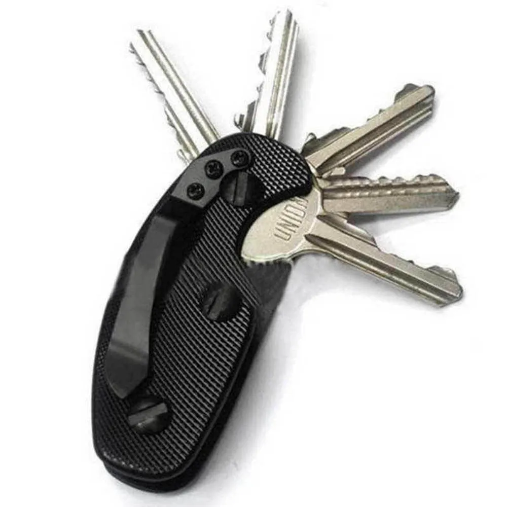 Aluminum Clip Keychain Organizer Holder, Portable Key Storage