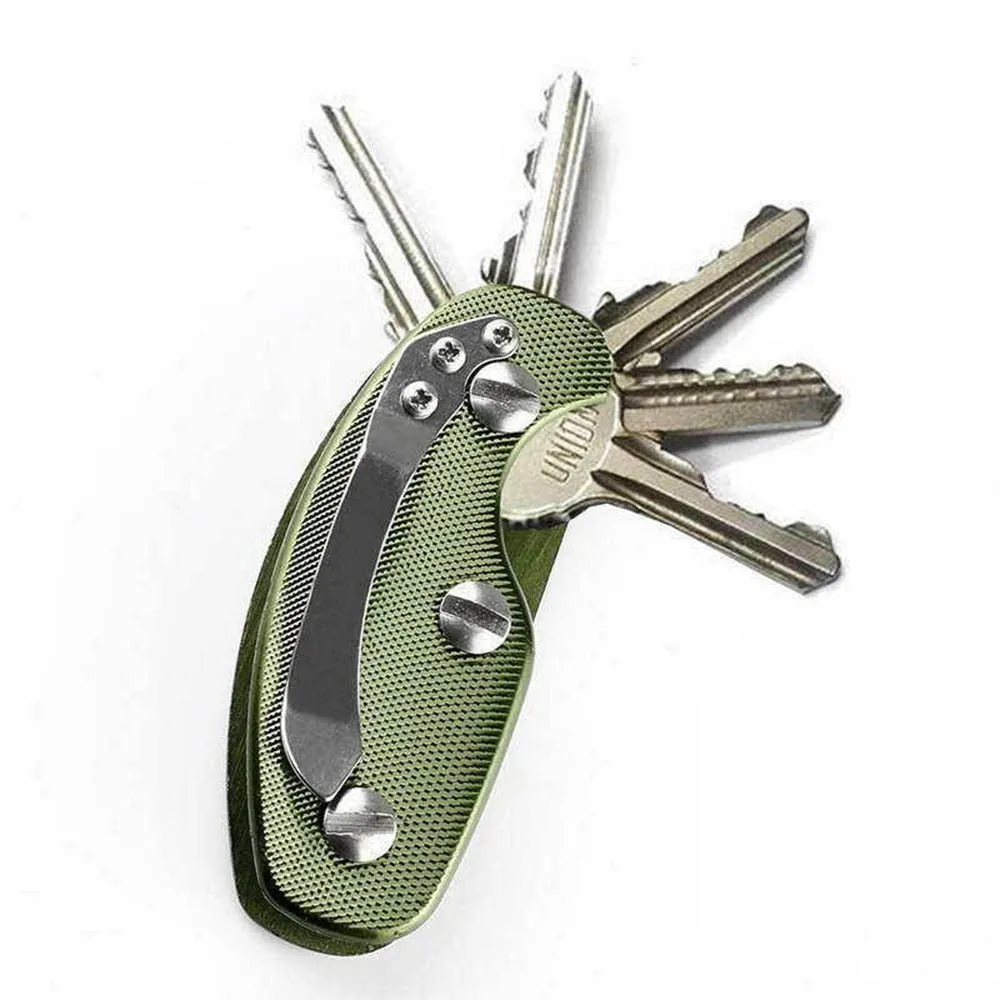 Aluminum Clip Keychain Organizer Holder, Portable Key Storage