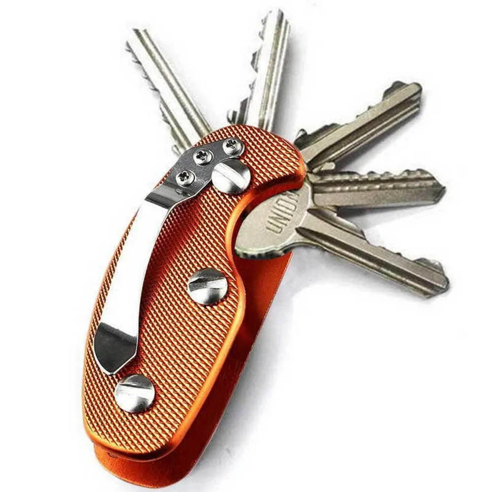 Aluminum Clip Keychain Organizer Holder, Portable Key Storage