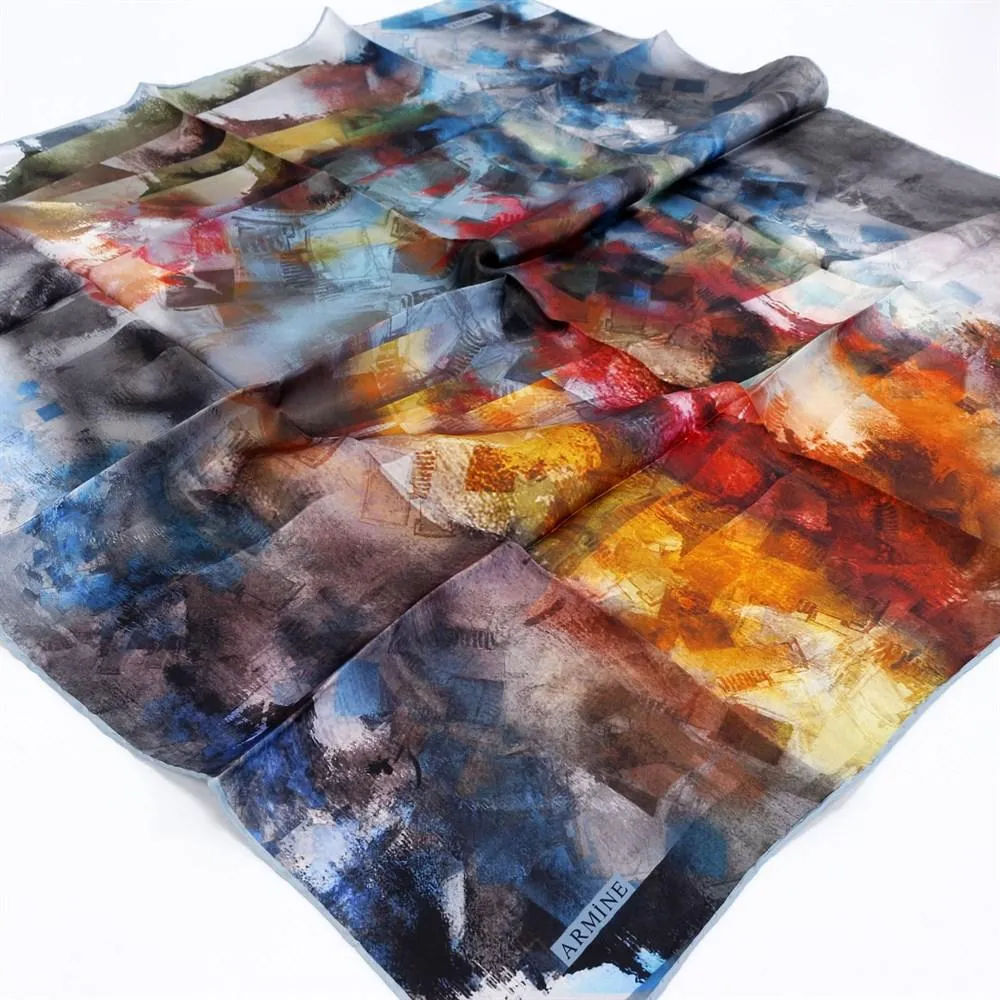 Armine Columbia Colourful Silk Scarf No. 83