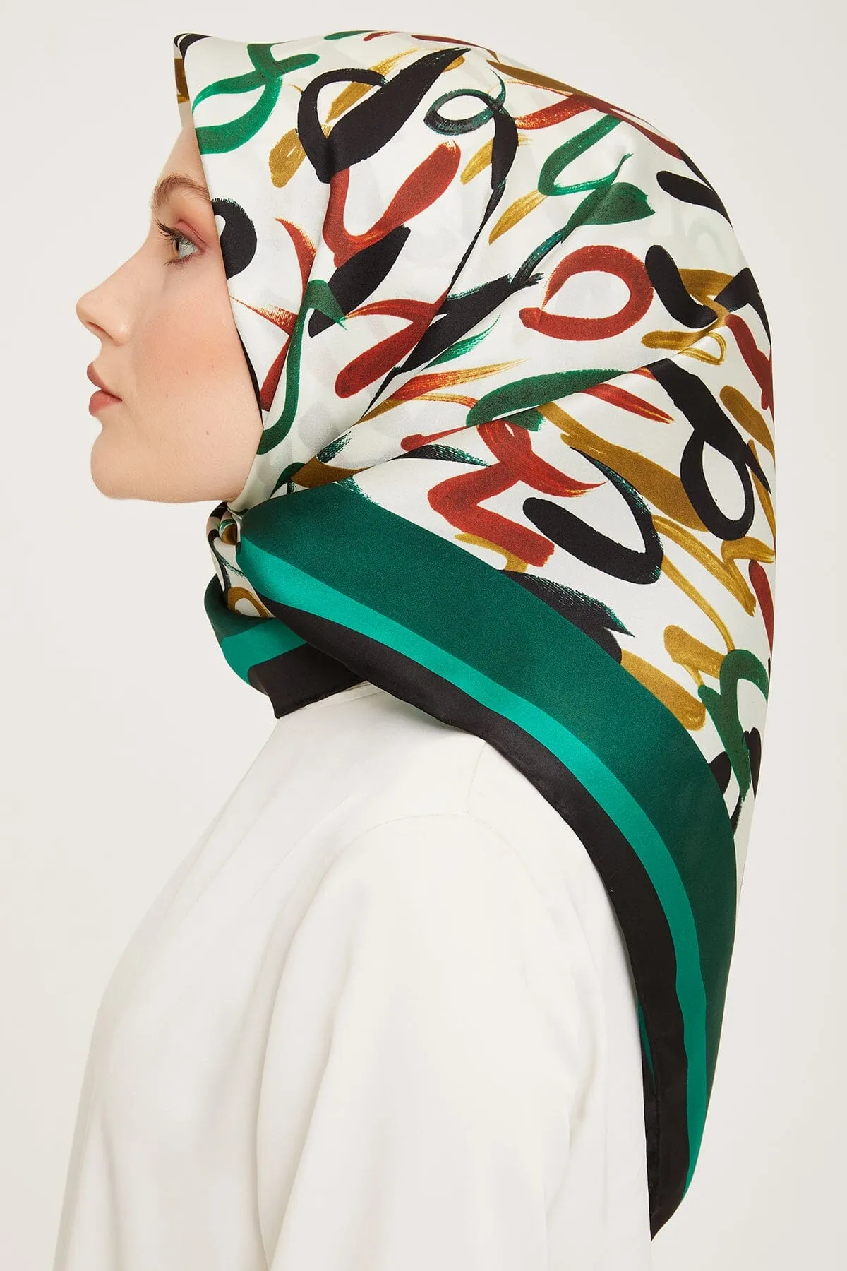 Armine Nudle Designer Silk Scarf #32