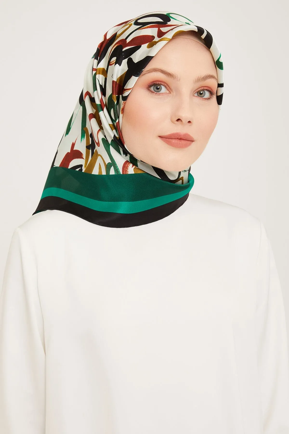 Armine Nudle Designer Silk Scarf #32