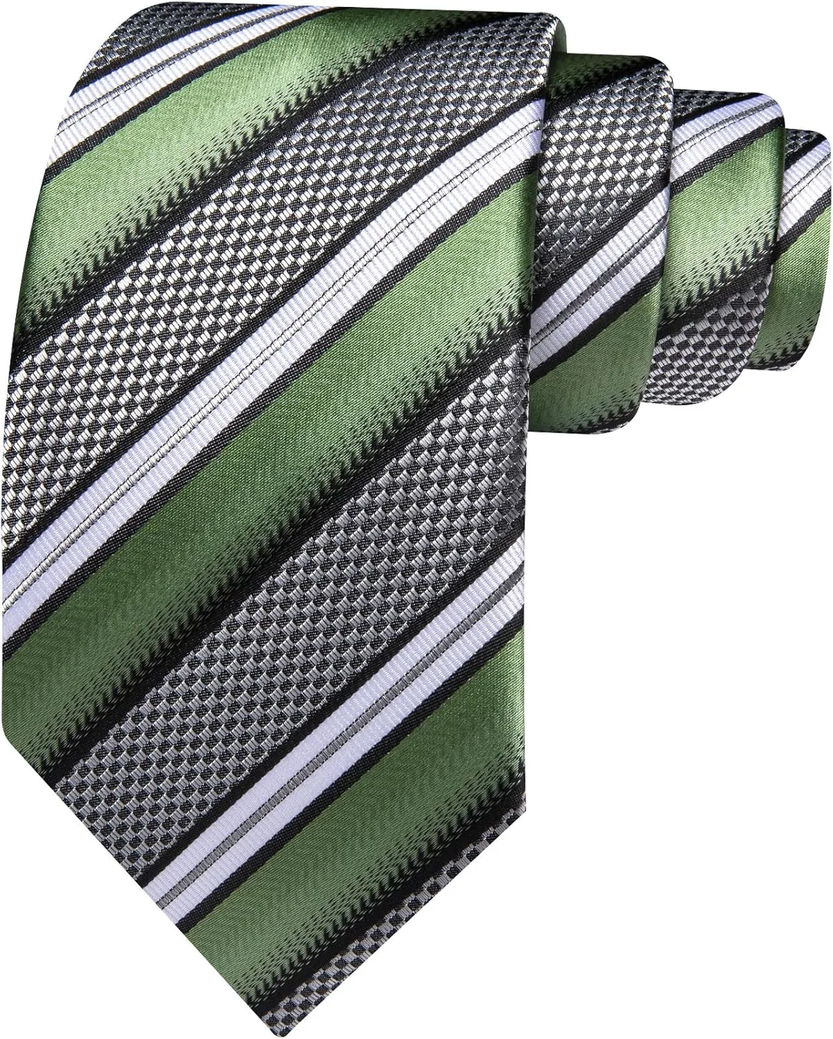 Barry.Wang Mens Tie Set Plaid Check Neckties Formal Business Wedding Luxury Pocket Square Cufflinks