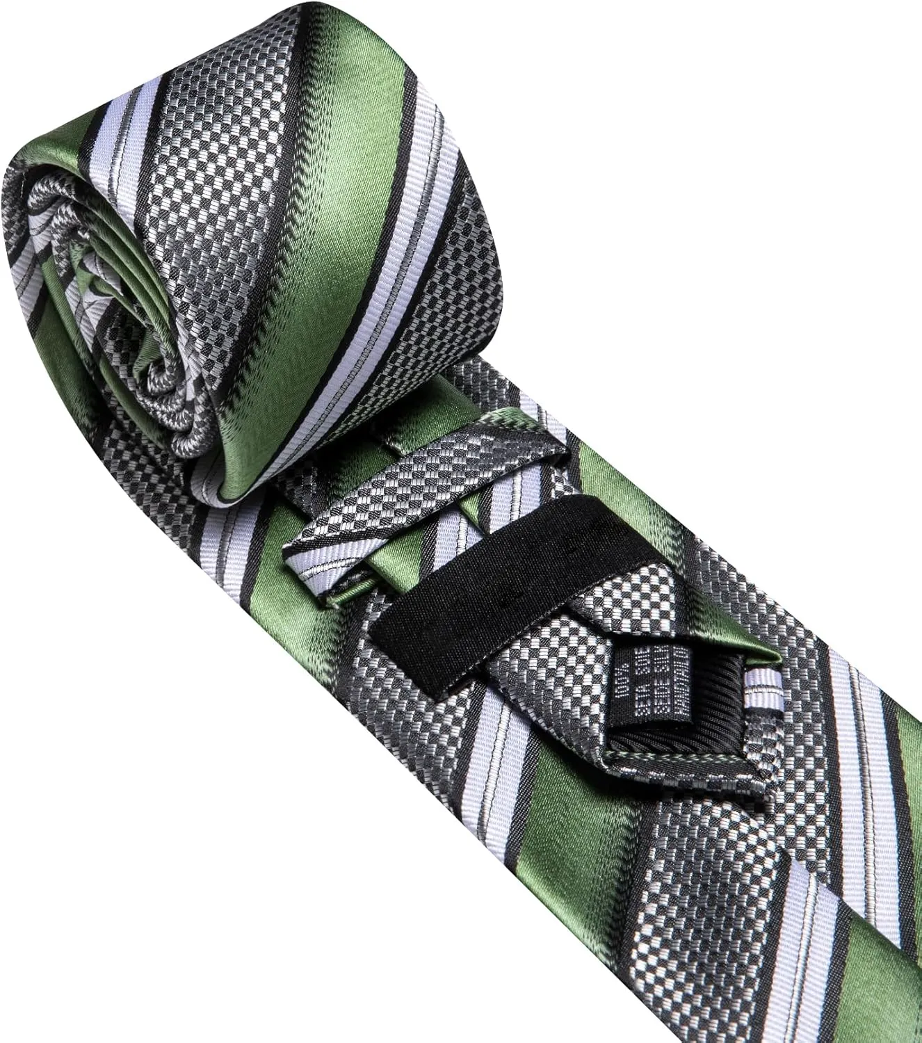Barry.Wang Mens Tie Set Plaid Check Neckties Formal Business Wedding Luxury Pocket Square Cufflinks