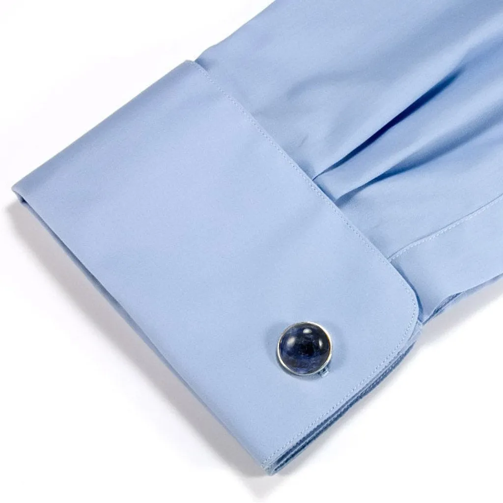 Blue Sodalite Sterling Silver Cufflinks | One-of-a-Kind