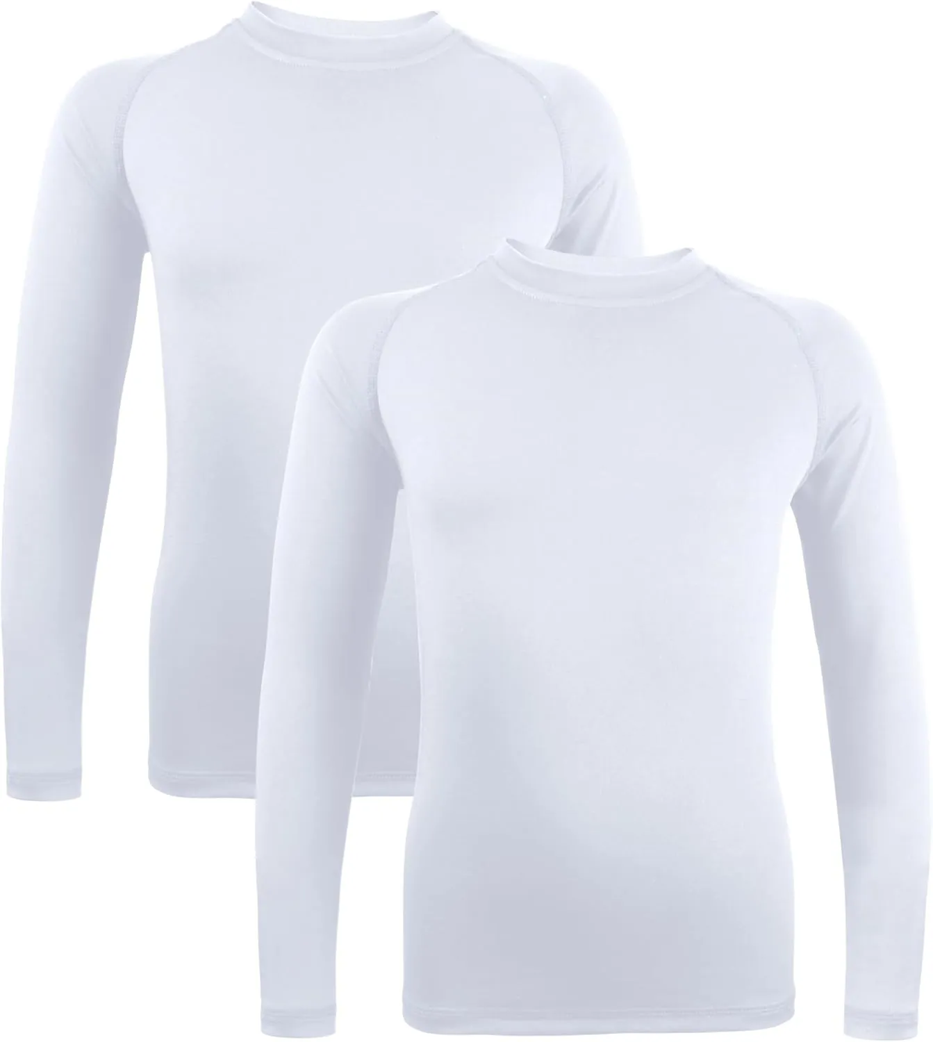 Boys' Girls' Compression Shirt Long Sleeve Moisture Wicking Sports Baselayer for Youth Football Baseball