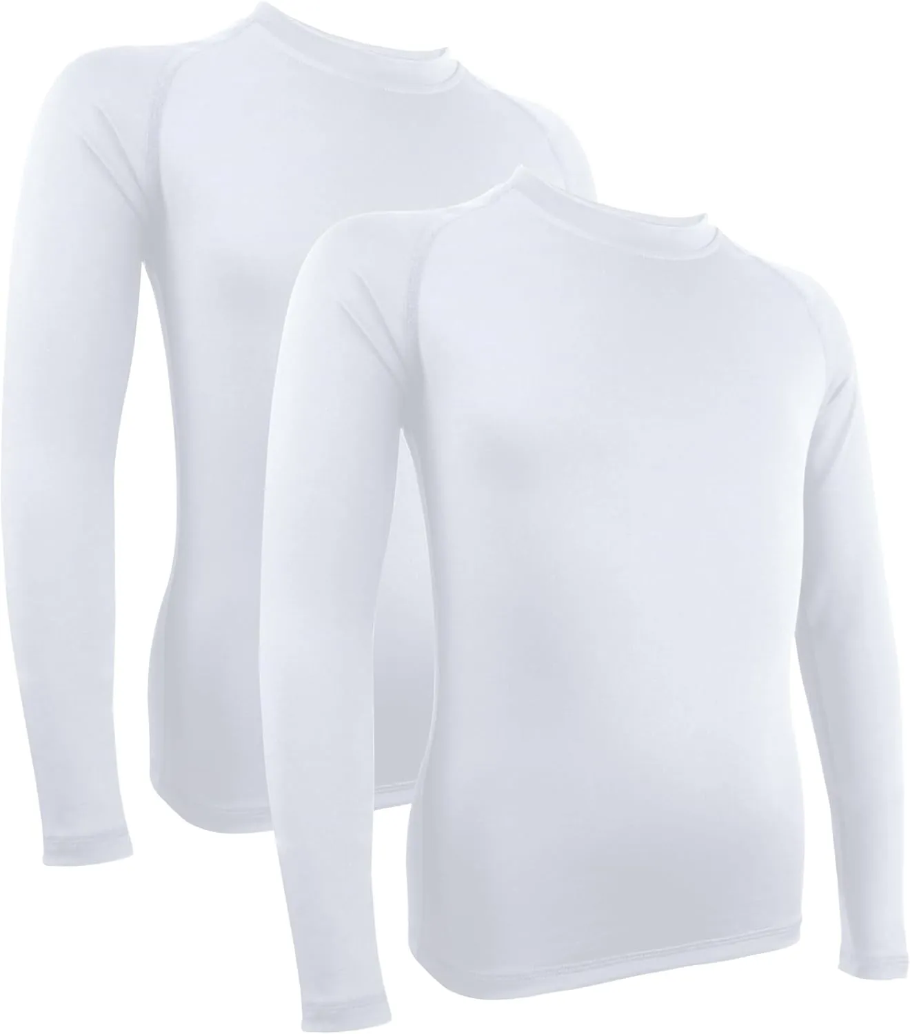 Boys' Girls' Compression Shirt Long Sleeve Moisture Wicking Sports Baselayer for Youth Football Baseball