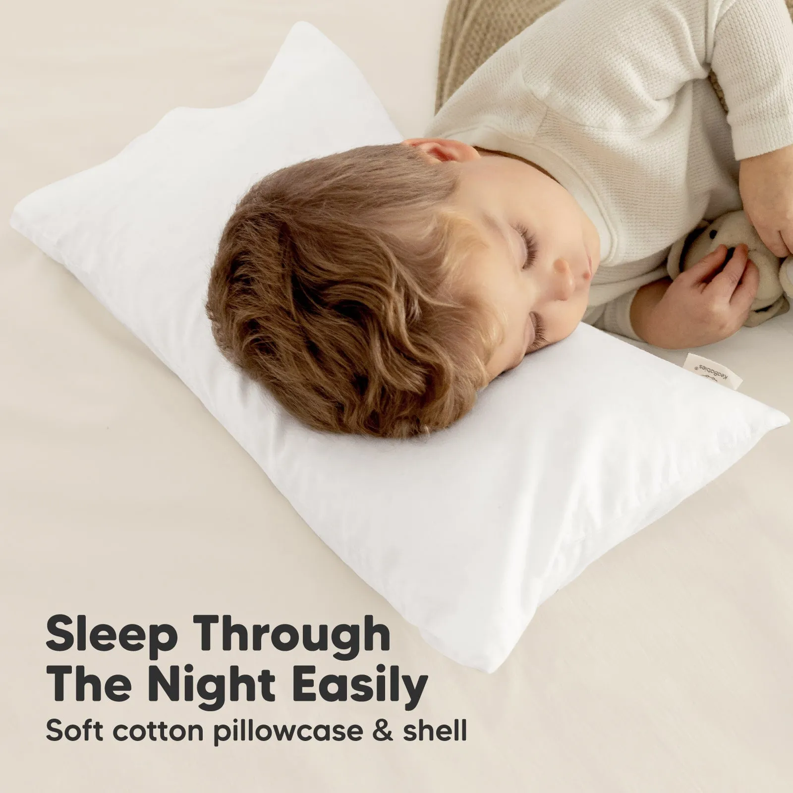 Buddy Toddler Pillow (Soft White)