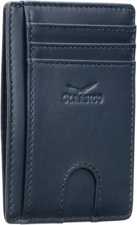 Claasico Front Pocket Small Mens Wallet RFID Blocking Genuine Leather Credit Card Holder
