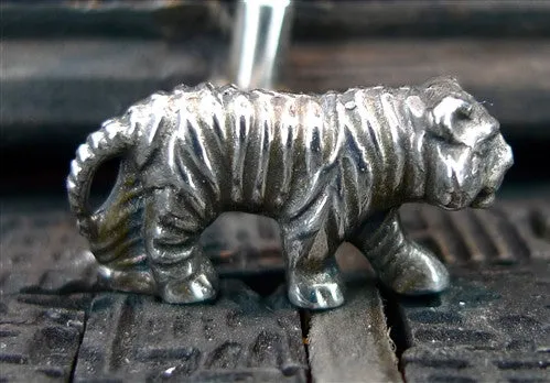 Corpus Christi Sterling Silver Tiger Cufflinks