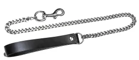 Diamond CutChain Leash
Heavy 4" Trigger Clasp
8" Leather Strap