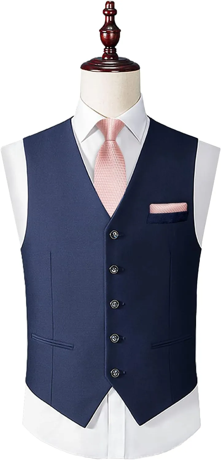 DiBanGu 2PCS Set for Father and Son Tie Silk Mens and Boys Adjustable Necktie & Pocket Square Cufflinks Kids Pre-tied Necktie