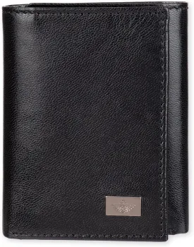 Dockers Men's Extra Capacity Slim Profile Trifold Wallet with Multiple Card Slots and ID Window