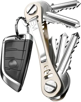 EM Premium Products Compact Key Holder - Pocket Key Organizer - 14 Keys Key Bar