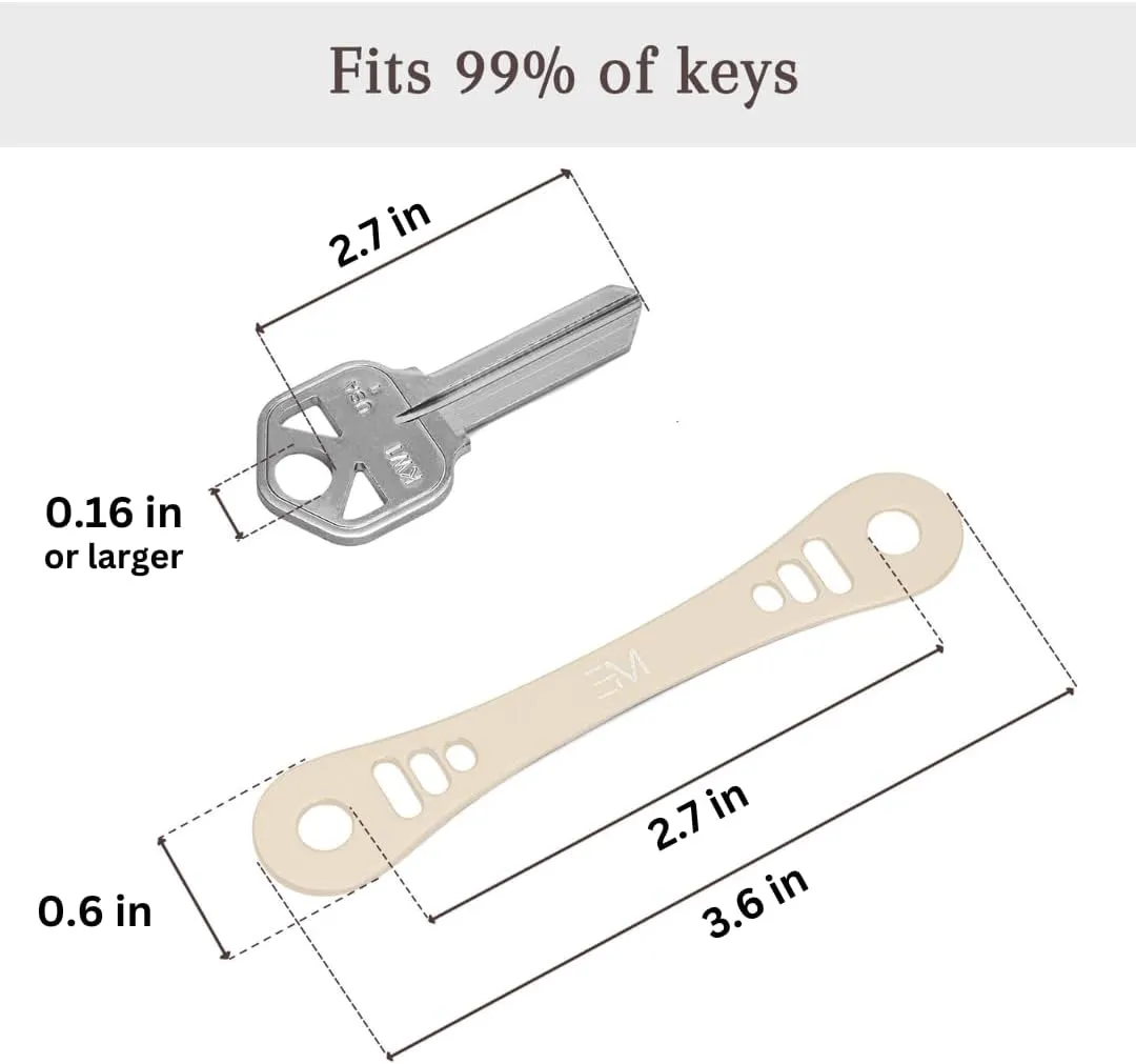 EM Premium Products Compact Key Holder - Pocket Key Organizer - 14 Keys Key Bar