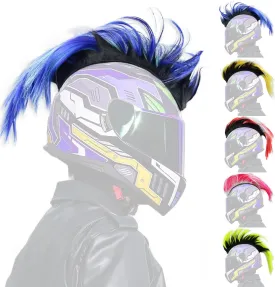 Helmet Wigs Haair Helmet Mohawk Helmet Decoration Hawk for Motorcycle Bicycle Snowboarding Skiing Biking Cycling Helmets