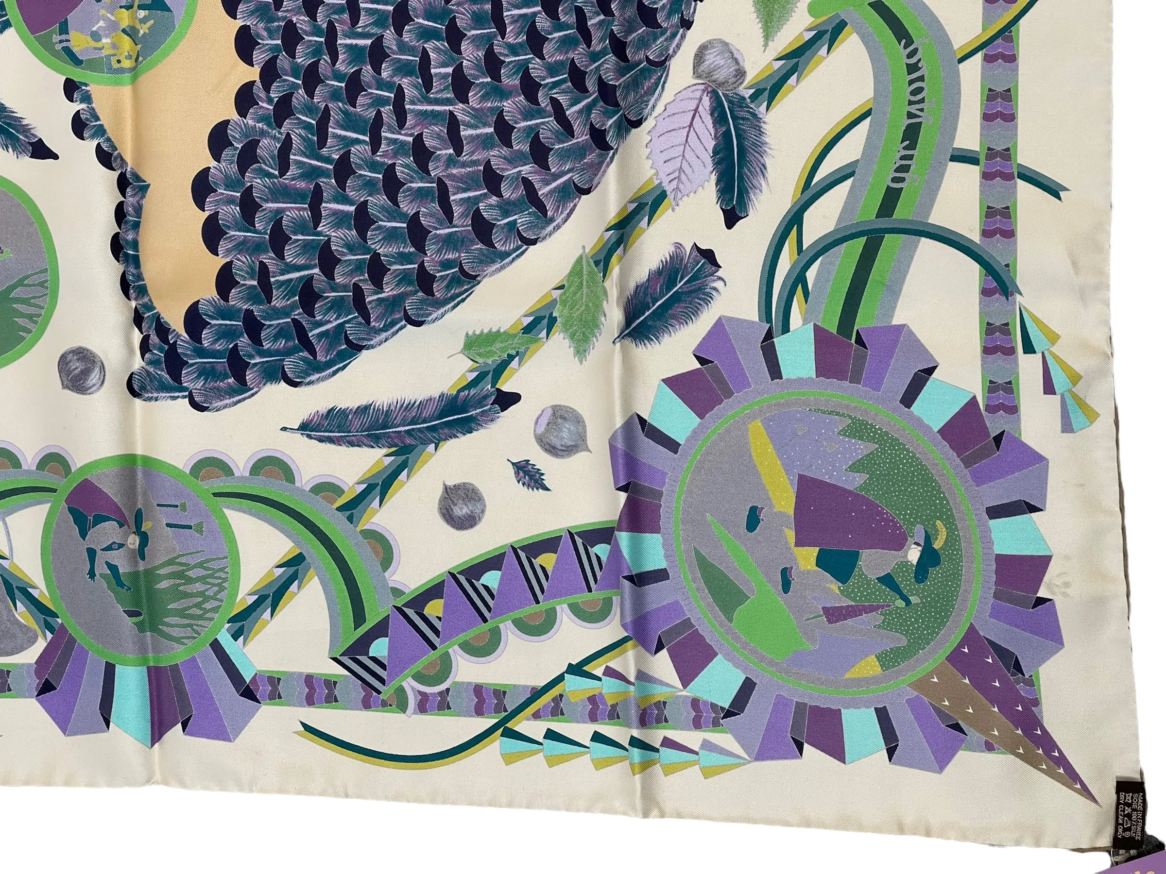 Hermès Multi Colour "L'Ombrelle Magique" Prink Scarf