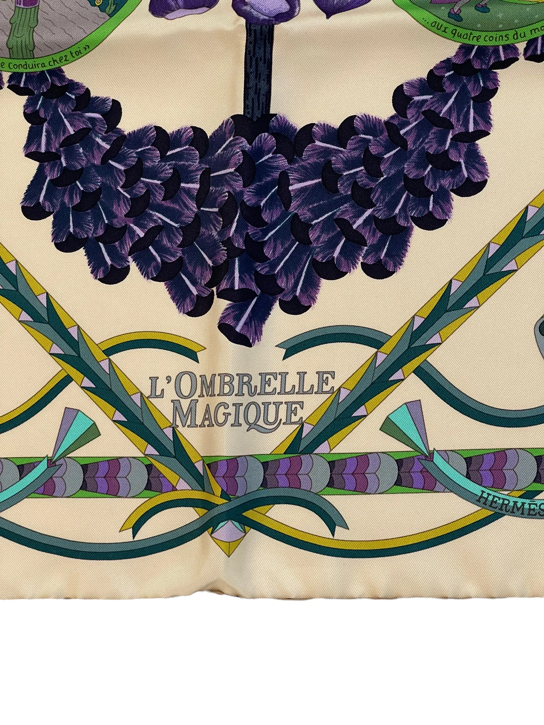 Hermès Multi Colour "L'Ombrelle Magique" Prink Scarf