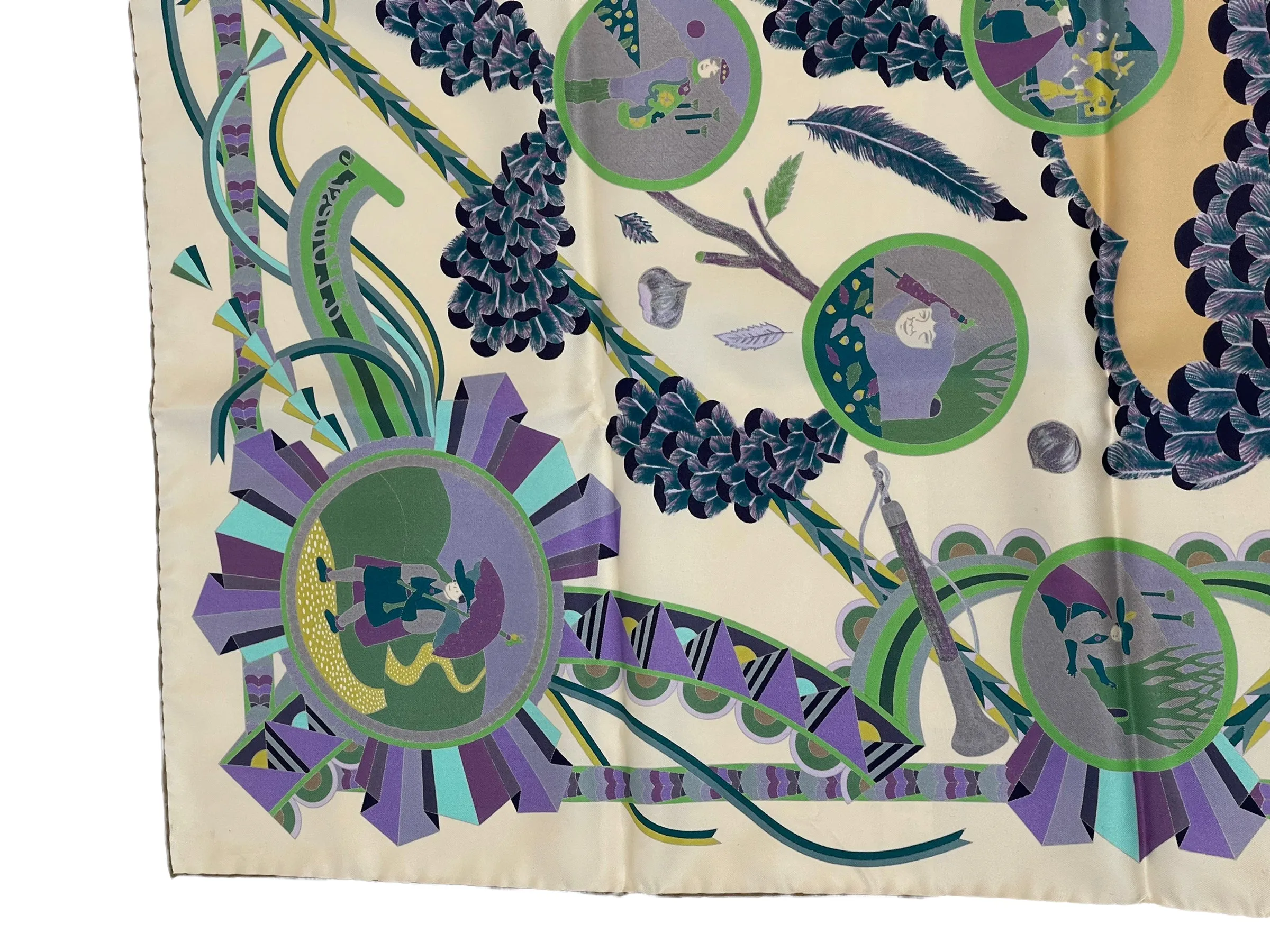 Hermès Multi Colour "L'Ombrelle Magique" Prink Scarf