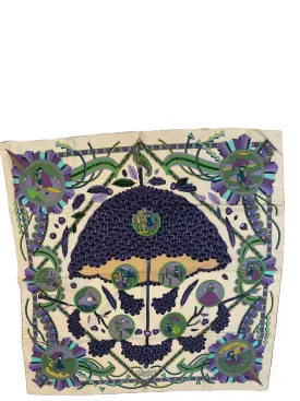 Hermès Multi Colour "L'Ombrelle Magique" Prink Scarf