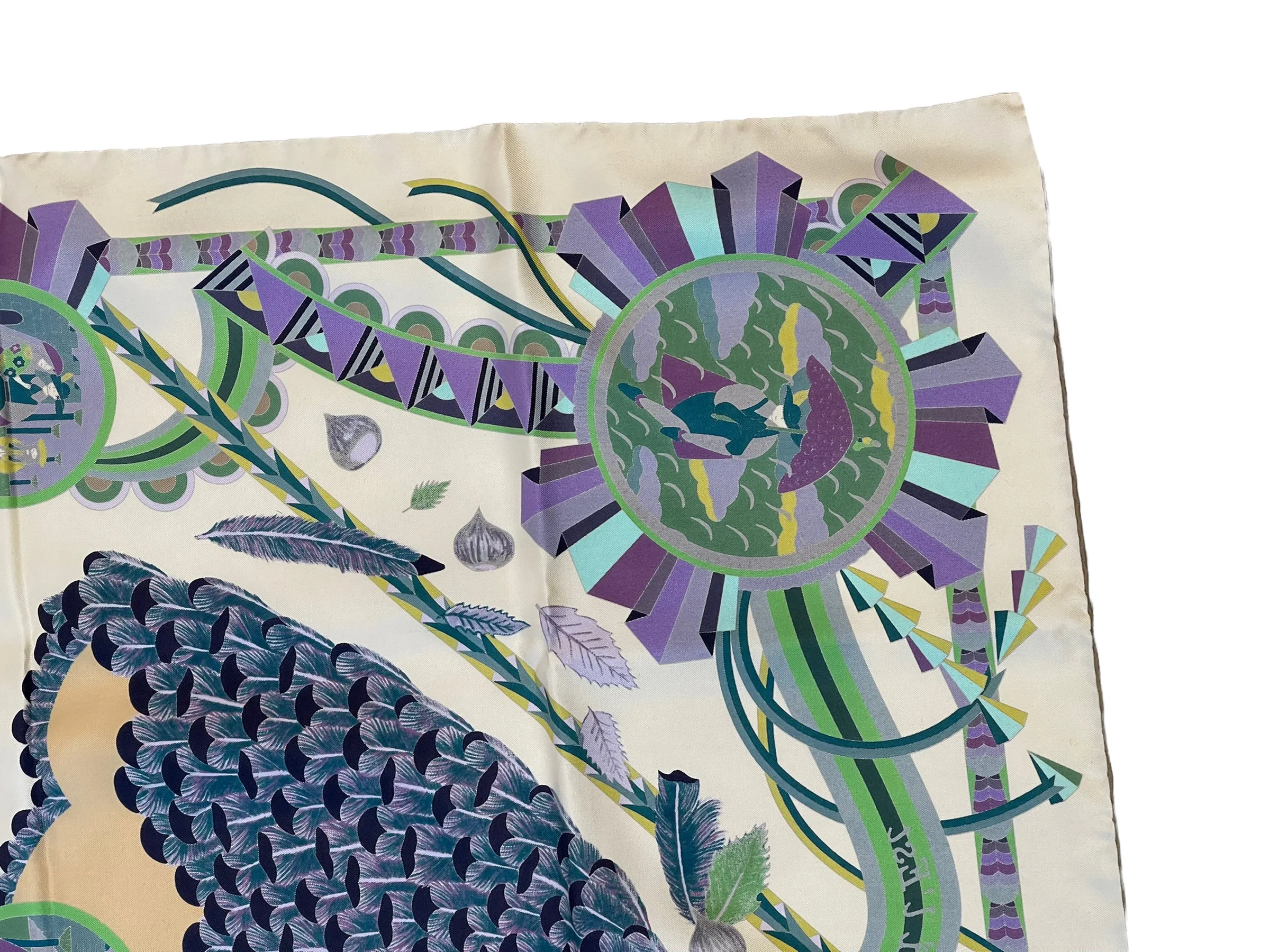 Hermès Multi Colour "L'Ombrelle Magique" Prink Scarf