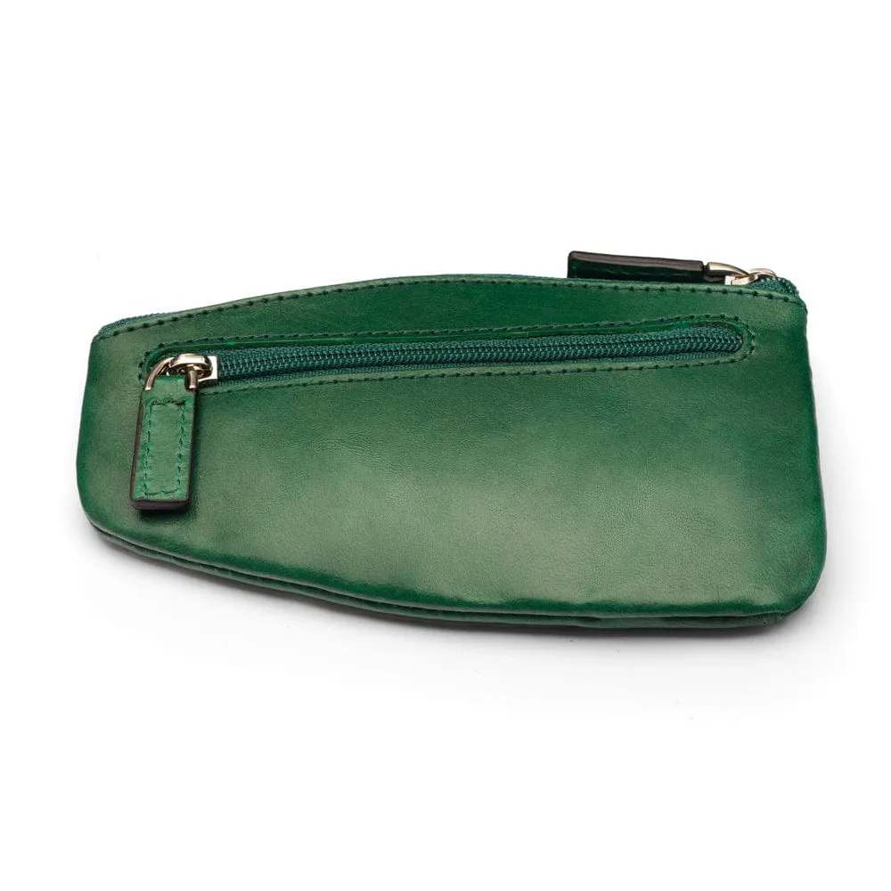 Large Leather Key Case - Green