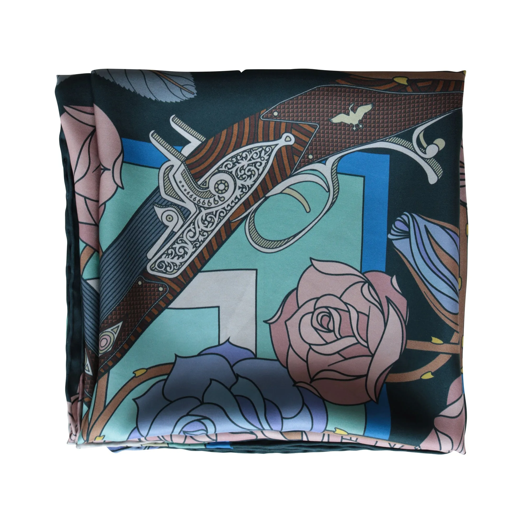 Maharaja's Rifle – Parma, Large Silk Scarf