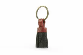 Mini Leather Tassel Keyring