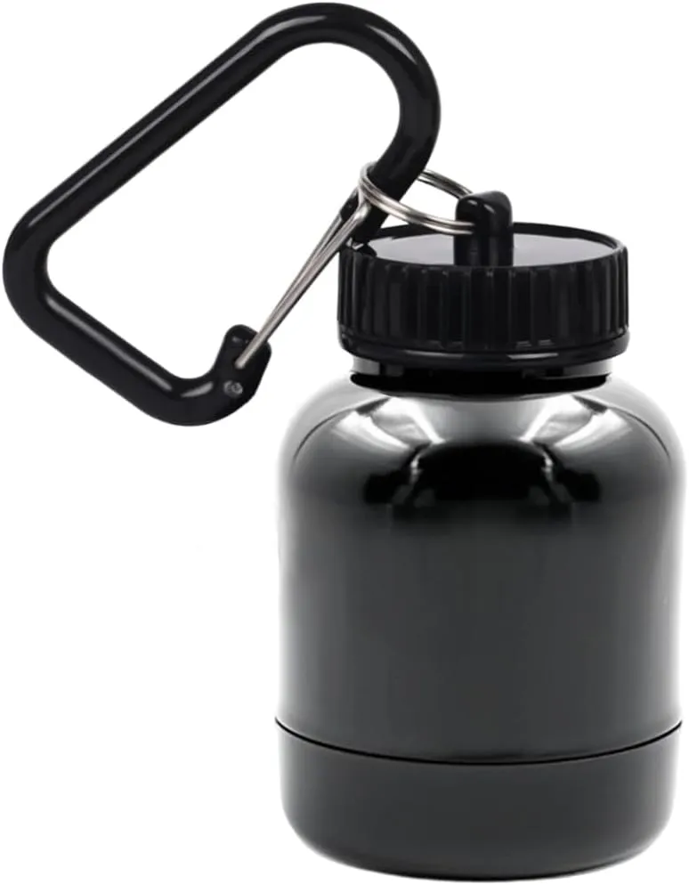 Neletao Protein Powder Container with Durable Keychain -Supplement Funnels with Keychain-Portable Protein Powder Container to go for The Gym, Workouts, Fitness, and Travel Small 1PC