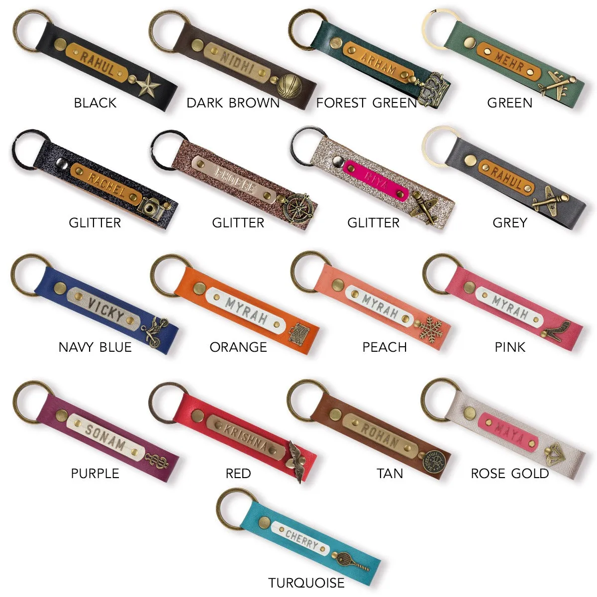 Personalized Set of 2 Keychains