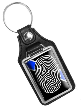 Police Key Chain Crime Scene Investigator Fingerprint