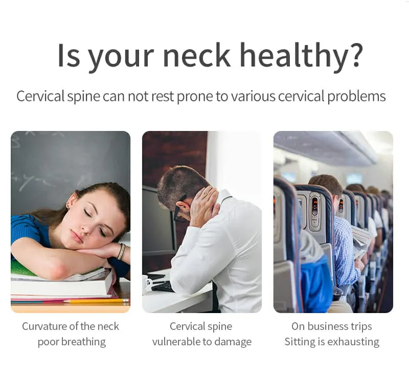 Pure Memory Foam Ergonomic Travel Neck Pillow