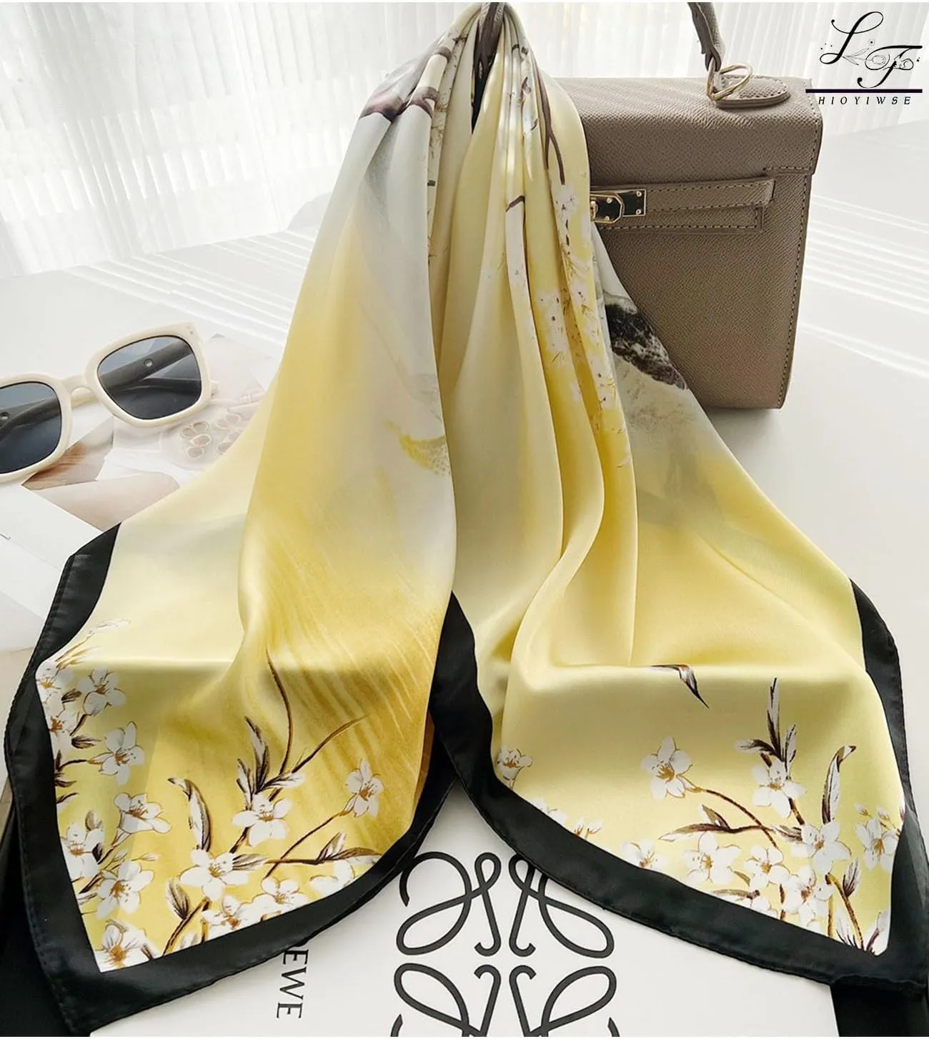 Satin Bandanas Head Scarf For Women Hair Scarves Accessories Lightweight Fashion Wrap Neck Silk Sleeping Headscarf