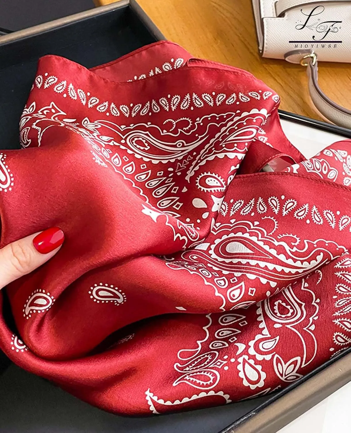 Satin Bandanas Head Scarf For Women Hair Scarves Accessories Lightweight Fashion Wrap Neck Silk Sleeping Headscarf