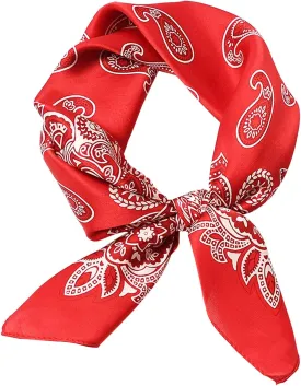 Satin Bandanas Head Scarf For Women Hair Scarves Accessories Lightweight Fashion Wrap Neck Silk Sleeping Headscarf