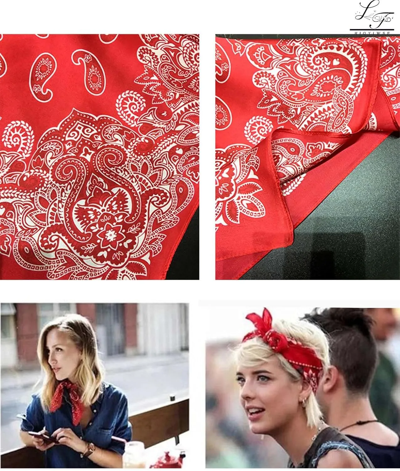 Satin Bandanas Head Scarf For Women Hair Scarves Accessories Lightweight Fashion Wrap Neck Silk Sleeping Headscarf