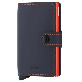 Secrid Miniwallet Matte Nightblue and Orange