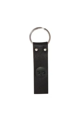 Single Key-Skull Black Leather