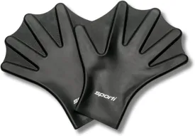 Sporti Swimming Aquatic Gloves, Silicone Training Gear, Water Resistance Webbed Gloves for Swimming, Diving, Water Aerobics