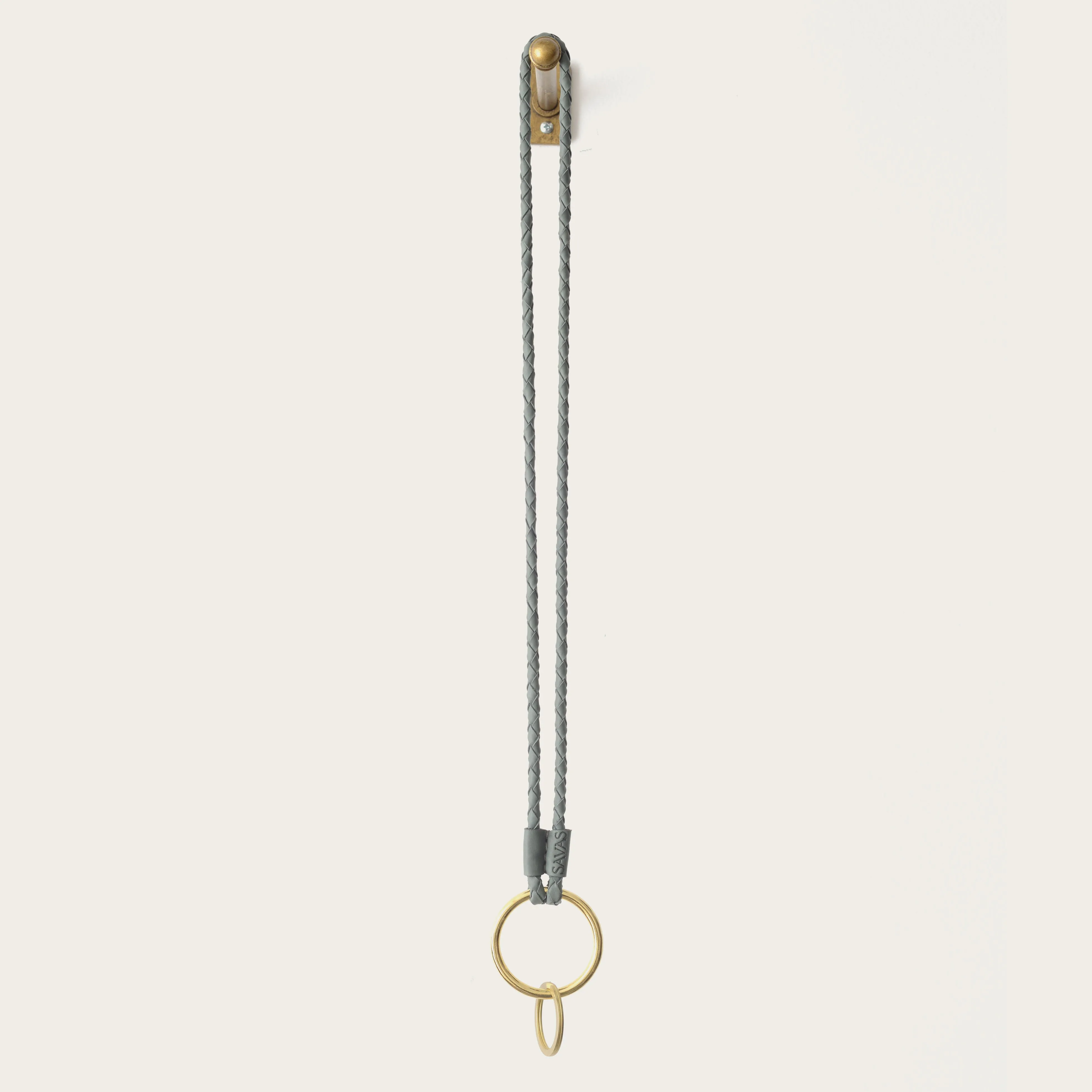 The Key Lasso: Blue Fir Leather (18")