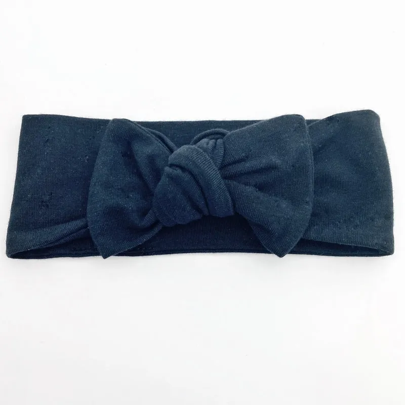 Top Knot Headband - Black - Newborn to Adult